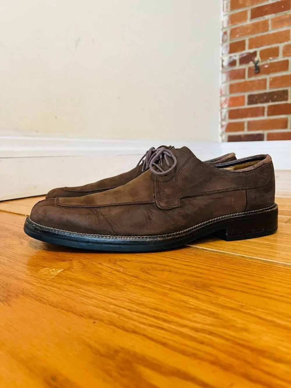 Cole Haan Lenox Hill split-toe brown leather shoes Size 10.5